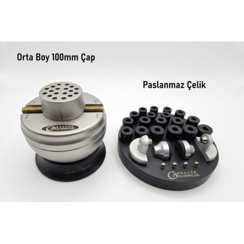 Gravür ve Mıhlama Mengenesi Orta Boy 100 mm çap